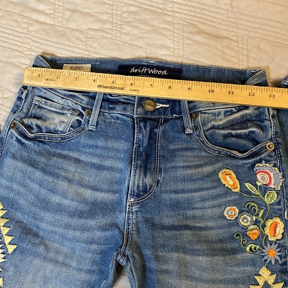 DRIFTWOOD Blue Jeans with Colorful Embroidery - Picture 10 of 12